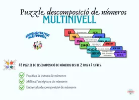 Vista previa - Juegos / Gamificación - PUZZLE DE DESCOMPOSICIÓN NUMÉRICA - Portada