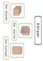 Vorschau - Poster - Geometrie | Geometrische Körper | Wortspeicher | Bauplan - Seite 1