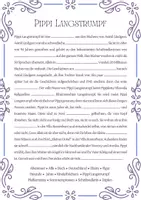 anteprima - Esercizi - Astrid Lindgren e PIPPI CALZELUNGHE – Leseverständis & Lückentexte - Pagina 2