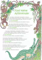 Vorschau - Spiele - Fünf kleine Affen - ein lustiger Spruch - Deckblatt