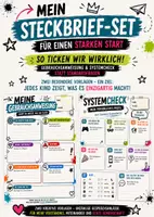 Vorschau - Stundenentwürfe - Steckbrief mal anders – 2 kreative Kennenlern-Steckbriefe + Partnerarbeit | Schulstart - Deckblatt