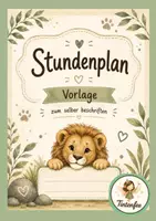 Vorschau - Arbeitsblätter - Stundenplan Löwe - Vorlage zum selber beschriften - Deckblatt