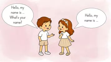 Vorschau - Arbeitsblätter - About me – Englisch in der Grundschule | Präsentation + Arbeitsblatt - Seite 1