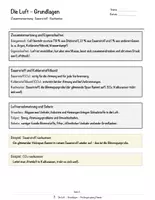 Vorschau - Arbeitsblätter - Die Luft – Prüfungstraining Chemie (Klasse 8) - Seite 3