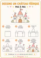 Aperçu - Apprentissages en autonomie - 10 fiches de dessin pas à pas avec Lumi et Pépin - Page 2