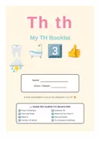 Vorschau - Arbeitsblätter - English Worksheet Booklet with words that contain "Th" - Deckblatt