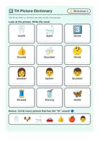 Vorschau - Arbeitsblätter - English Worksheet Booklet with words that contain "Th" - Seite 1