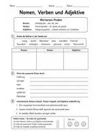 Vorschau - Arbeitsblätter - Wortarten Klasse 5-6 - Seite 1