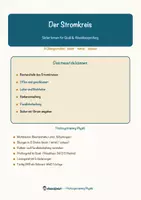 Vorschau - Arbeitsblätter - Der Stromkreis – Prüfungstraining Physik (Klasse 8) - Seite 1