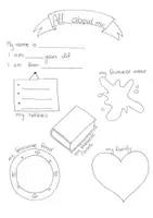Vorschau - Arbeitsblätter - Steckbrief All about me - Deckblatt