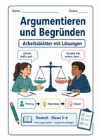 Vorschau - Arbeitsblätter - Argumentieren und Begründen mit Lösungen - Klasse 5/6 - Deckblatt