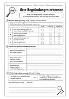 Vorschau - Arbeitsblätter - Argumentieren und Begründen mit Lösungen - Klasse 5/6 - Seite 3