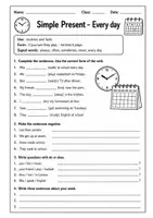 Vorschau - Arbeitsblätter - Englisch-Komplettpaket Klasse 5–6: Zeitformen, unregelmäßige Verben, Lesetexte, Lesespur & Tests - Seite 2
