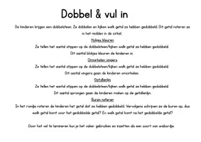 Voorbeeld - Rol en vul in & vul in - spel om getallen te oefenen - Pagina 2