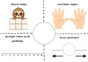Voorbeeld - Rol en vul in & vul in - spel om getallen te oefenen - Pagina 3