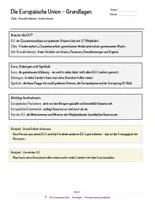 Vorschau - Arbeitsblätter - Die Europäische Union – Prüfungstraining Sozialkunde (Klasse 9) - Seite 3