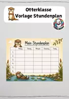 Vorschau - Anderer Materialtyp - Stundenplan Vorlage Otterklasse - Deckblatt