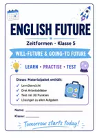 Vorschau - Arbeitsblätter - will-future, going to - Arbeitsblätter und Test mit Lösungen - Deckblatt
