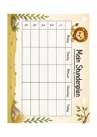 Vorschau - Anderer Materialtyp - Stundenplan Vorlage Löwenklasse - Seite 3