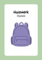 Voorbeeld - Huiswerk Checklist - Voorblad