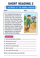 Vorschau - Arbeitsblätter - Lesetexte mit Fragen in Englisch (short reading) mit Lösungen Klasse 5-6 - Seite 2