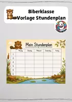 Vorschau - Anderer Materialtyp - Stundenplan Biberklasse Vorlage - Deckblatt