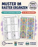 Vorschau - Stundenentwürfe - 20 Kunstprojekte in 30 Minuten – großes Bundle für die 5.–8. Schulstufe - Seite 1
