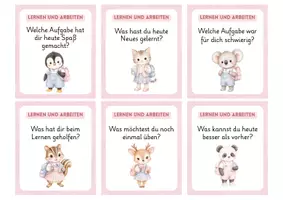 Vorschau - Fördermaterial/Inklusion - Reflexionskarten Grundschule – 24 Fragen zur Selbstreflexion, Lernreflexion, Gefühle & soziales Lernen - Seite 2