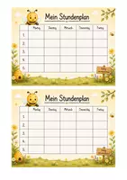 Vorschau - Anderer Materialtyp - Stundenplan Bienenklasse Vorlage - Seite 2