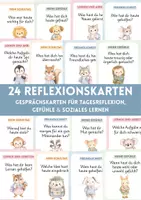 Vorschau - Fördermaterial/Inklusion - Reflexionskarten Grundschule – 24 Fragen zur Selbstreflexion, Lernreflexion, Gefühle & soziales Lernen - Deckblatt