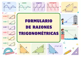 Vista previa - Refuerzo / NEE / Materiales de apoyo - FORMULARIO RAZONES TRIGONOMÉTRICAS - Portada