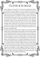 anteprima - Esercizi - Goethe und Schiller – Dichterfreundschaft zweier Literaten - Pagina 1