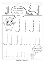 Vorschau - Arbeitsblätter - Buchstaben nachspuren – Jj | Vorschule & 1. Klasse - Seite 3