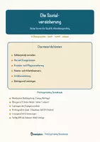Vorschau - Arbeitsblätter - Die Sozialversicherung – Prüfungstraining Sozialkunde (Klasse 9) - Seite 1