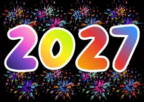 Vorschau - Mal- und Bastelvorlagen - Kunstbild Feuerwerk 2027 - Deckblatt