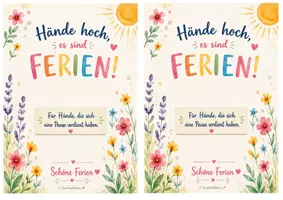 Vorschau - Anderer Materialtyp - Hände hoch, es sind Ferien! – Kleine Aufmerksamkeit für Lehrer:innen & Erzieher:innen - Seite 2