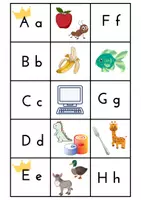 Vorschau - Spiele - Buchstaben-Bildkartenspiel - Deckblatt