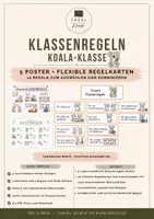 Vorschau - Poster - Klassenregeln Koala-Klasse | 5 Poster & 10 Regelkarten - Deckblatt