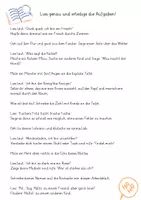 Vorschau - Arbeitsblätter - Lies genau - Deckblatt