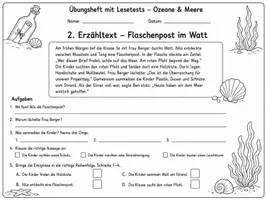 Vorschau - Stundenentwürfe - Ozeane & Meere – Lesetests, Sachtexte & Übungen | 9 Arbeitsblätter + Lösungen | 3. - 4. Klasse - Seite 2