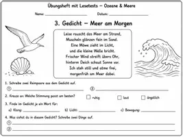 Vorschau - Stundenentwürfe - Ozeane & Meere – Lesetests, Sachtexte & Übungen | 9 Arbeitsblätter + Lösungen | 3. - 4. Klasse - Seite 3