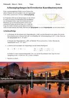 Vorschau - Arbeitsblätter - Punktspiegelung und Achsenspiegelung im kartesischen Koordinatensystem (Geogebra) - Seite 1