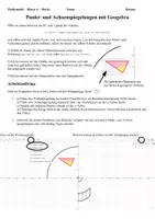Vorschau - Arbeitsblätter - Punktspiegelung und Achsenspiegelung im kartesischen Koordinatensystem (Geogebra) - Seite 3