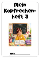 Vorschau - Arbeitsblätter - Kopfrechenheft 3 - Deckblatt