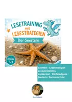 Vorschau - Stundenentwürfe - Deutsch Sachunterricht Lesestraining Klasse 3 Klasse 4 : Der Seestern - Deckblatt