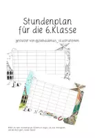Vorschau - Mal- und Bastelvorlagen - Stundenplan 6.Klasse Waldorfschule - Deckblatt