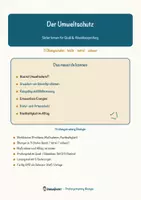 Vorschau - Arbeitsblätter - Der Umweltschutz – Prüfungstraining Biologie (Klasse 8) - Seite 1