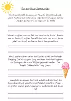 Vorschau - Arbeitsblätter - Klanggeschichte Sommer - Deckblatt