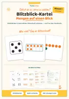 Vorschau - Unterrichtsreihen - Blitzblick-Kartei - Mengen simultan erfassen - Klasse 1 - Deckblatt