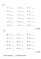 Vorschau - Arbeitsblätter - Test 1x1 - Deckblatt